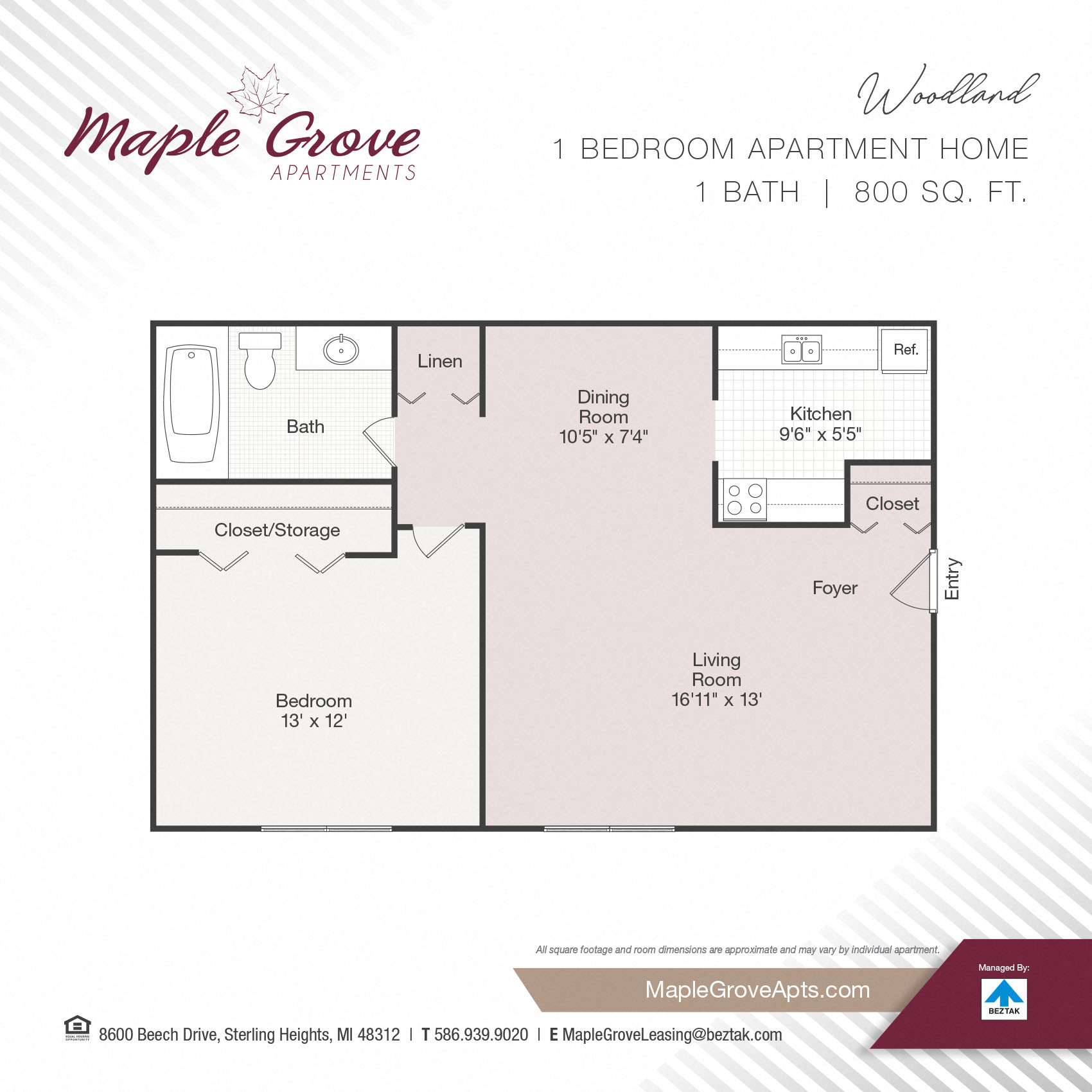 Woodland floor plan